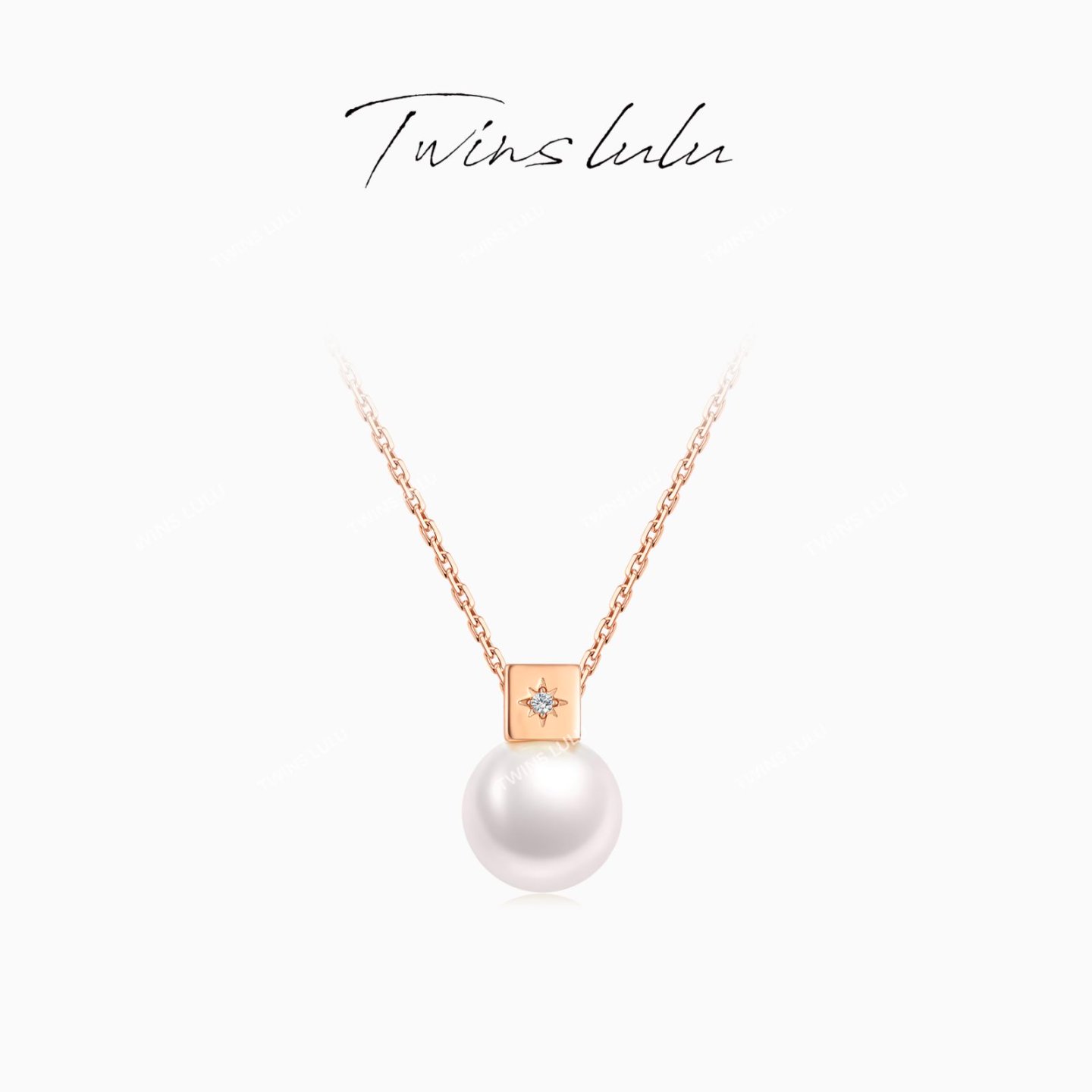 TWINS LULU出游季夏上新轻奢首饰高级感方块珠珠项链女款TSJ9893