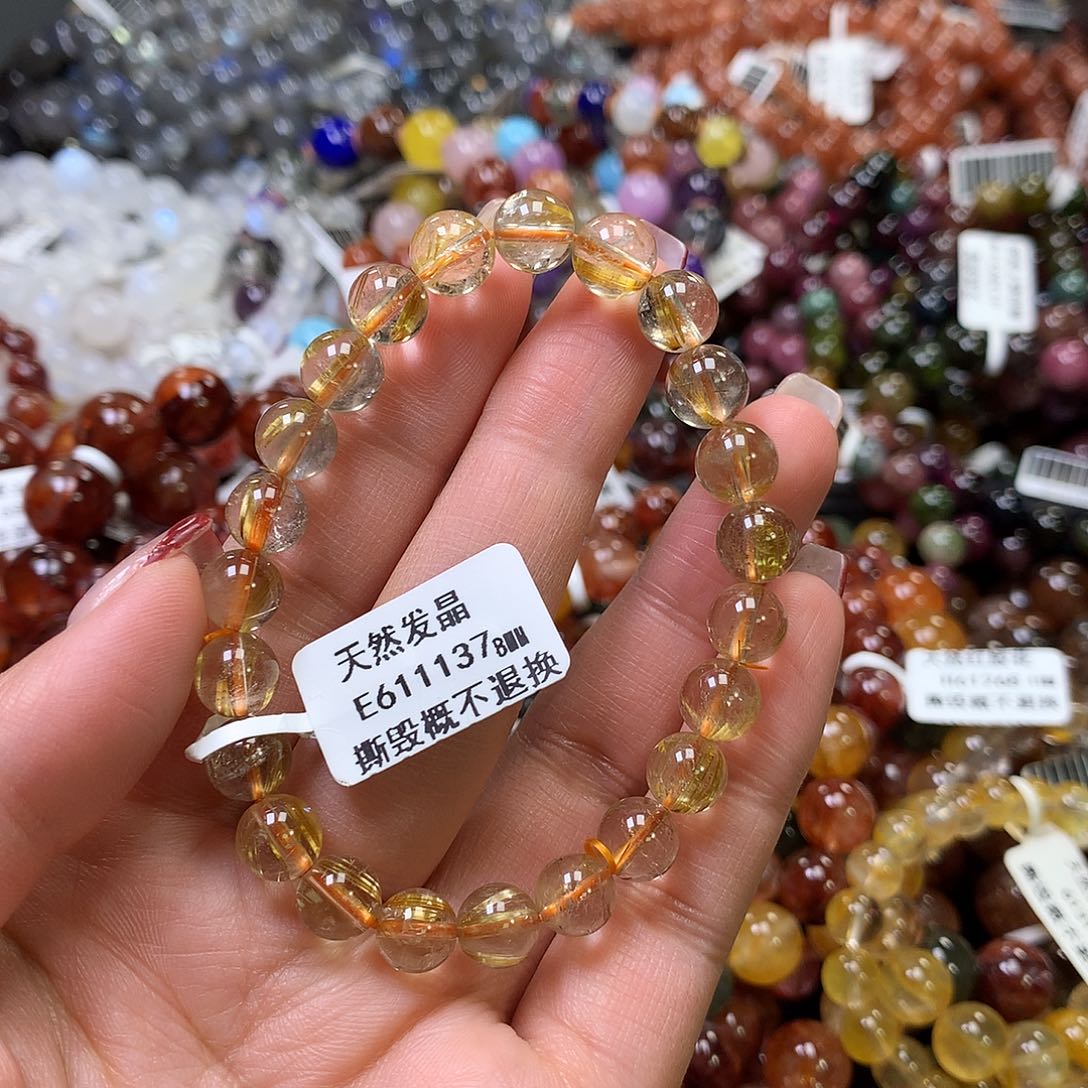 水晶手链未镶嵌，