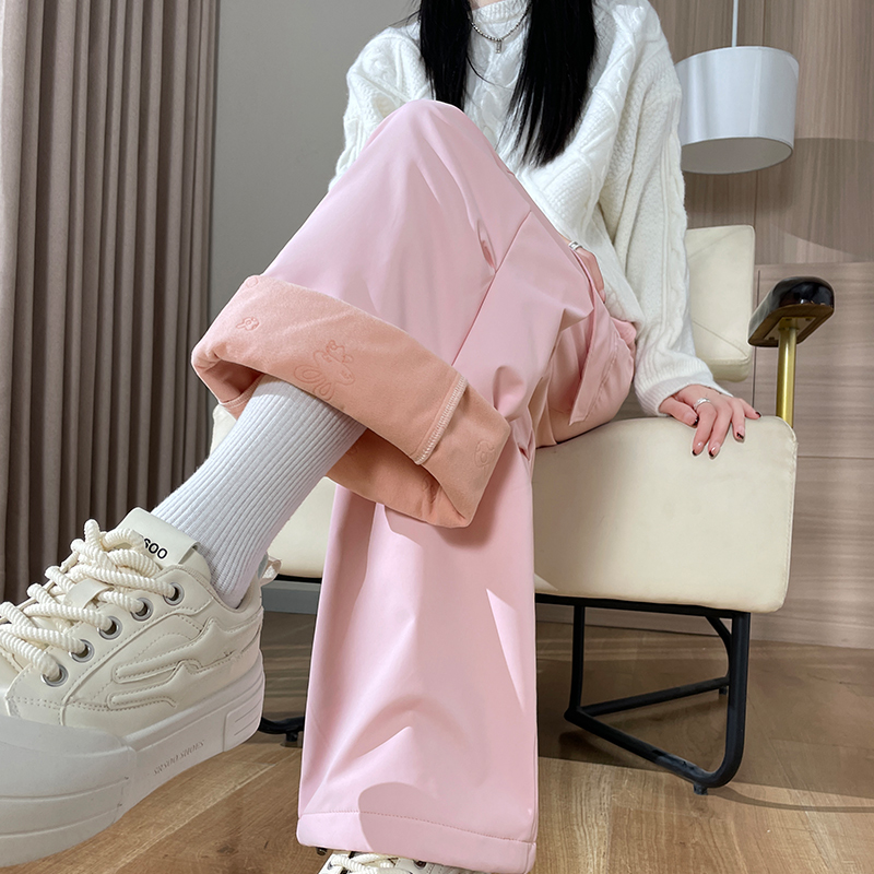 工装羽绒裤女冬季外穿2025新款零下40度极寒加棉直筒洋气东北棉裤