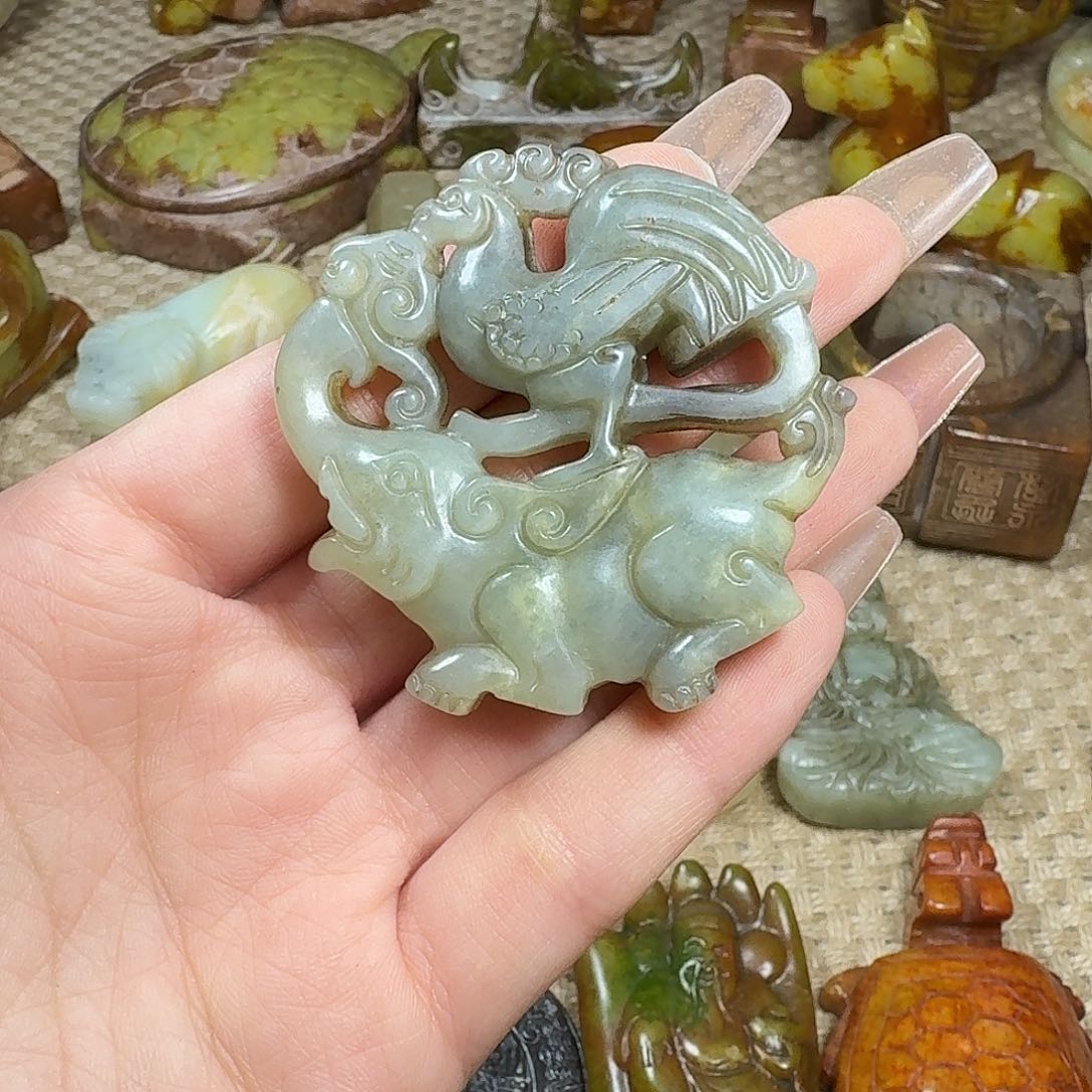 白玉菩提吊坠挂件