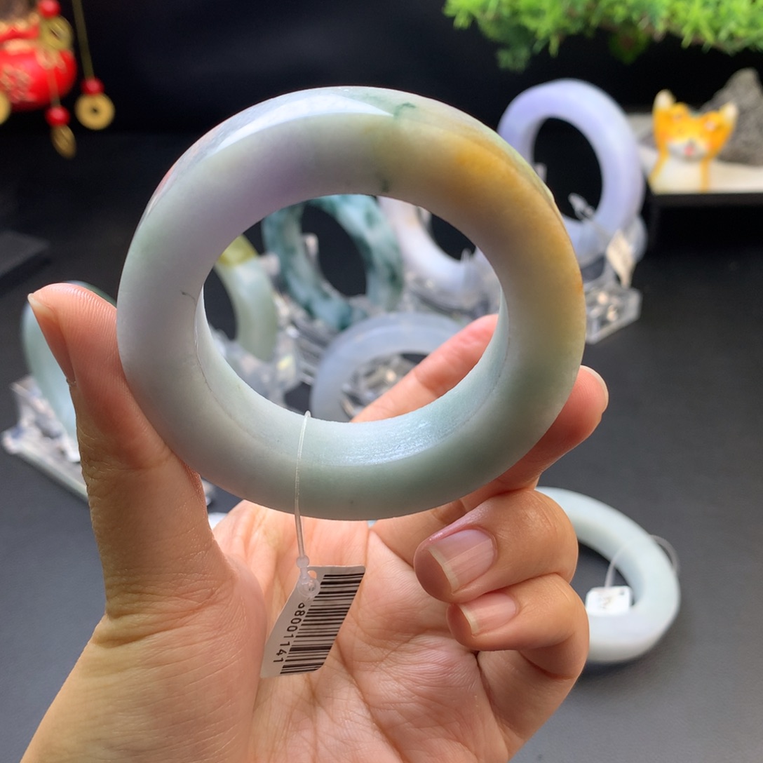 定制翡翠翡翠未镶嵌三彩