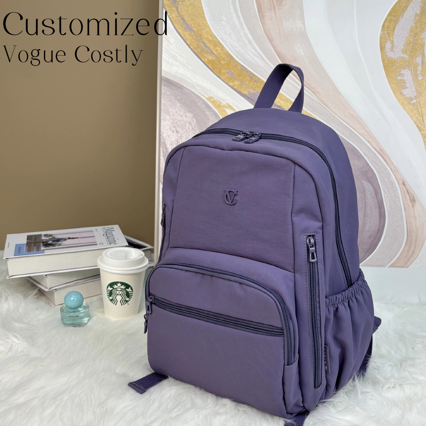 2025多口袋高级感百搭大容量旅行双肩包-C5103