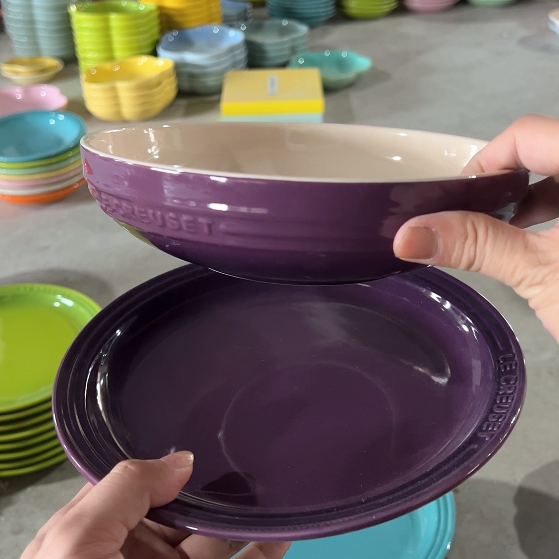 陶瓷 深紫色 8英寸深盘➕大牛排