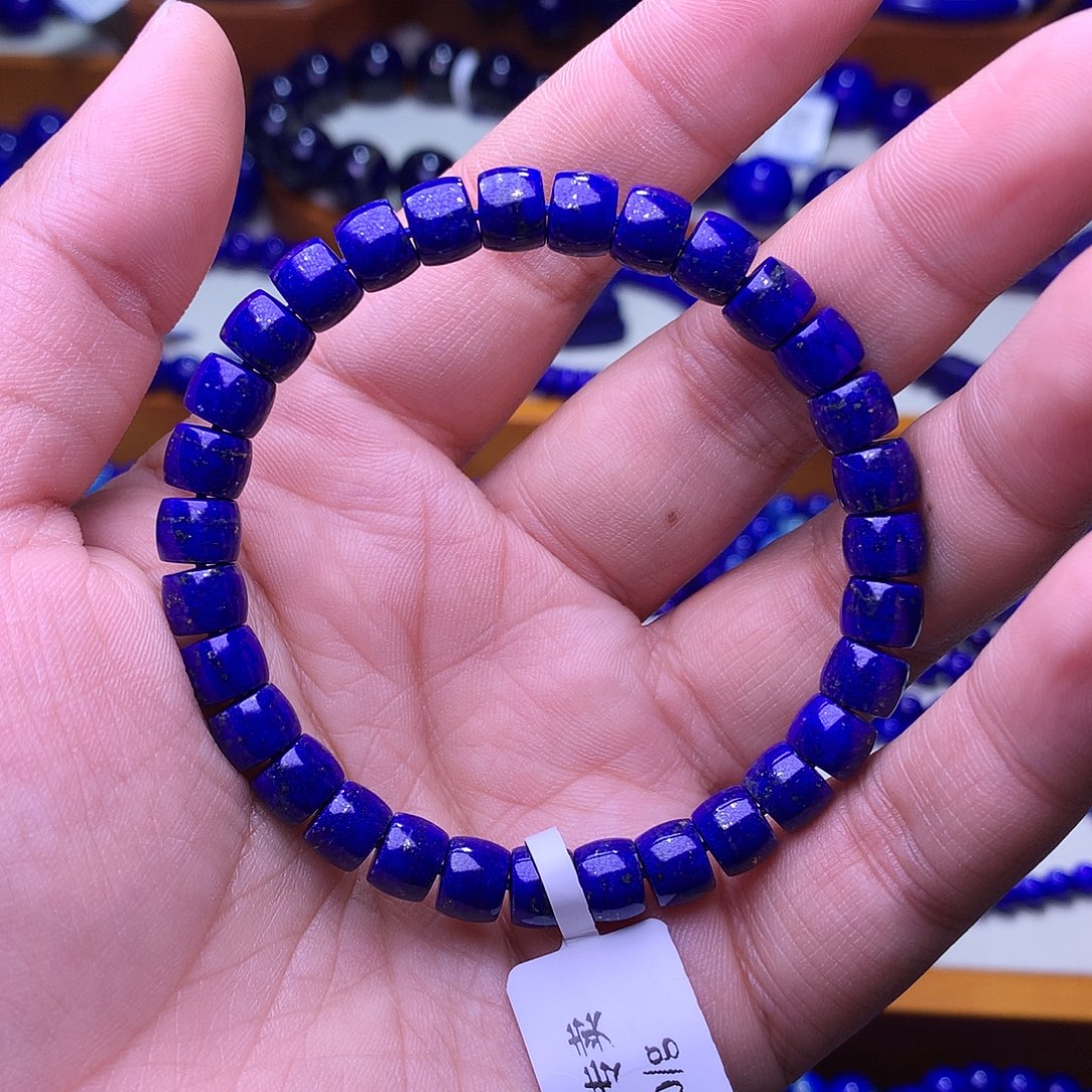 青金石未镶嵌手链7mm