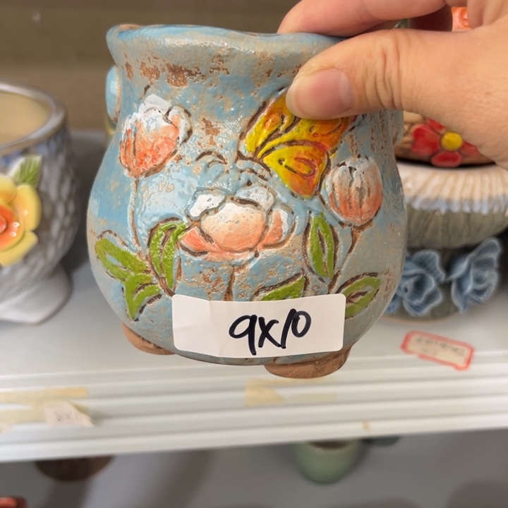 紫砂花盆粗陶材质多肉花盆