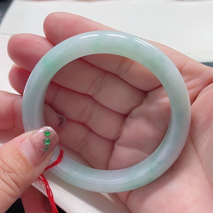 翡翠手镯未镶嵌缅甸翡翠手镯58圈