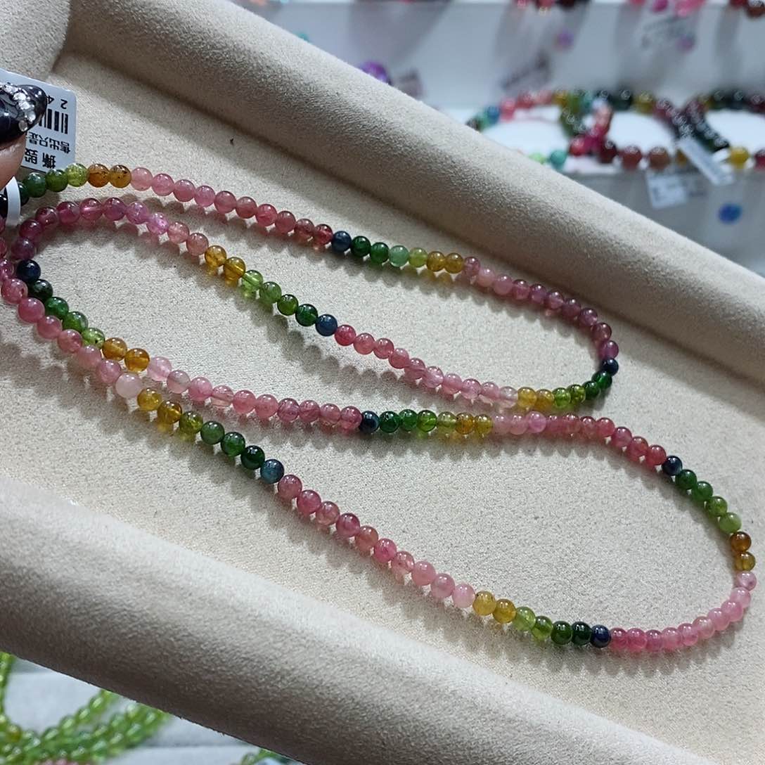 碧玺手链未镶嵌多样性发一条