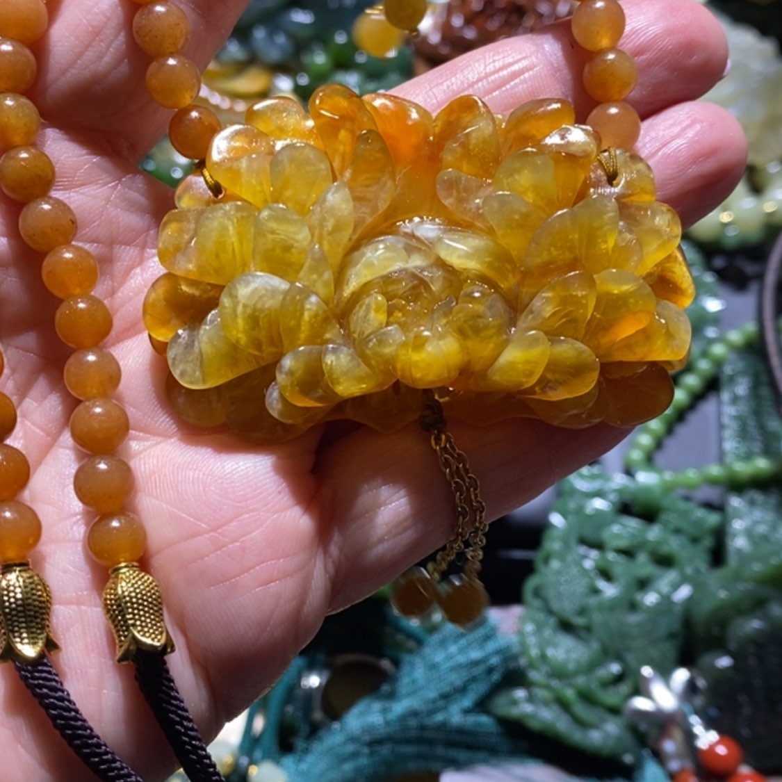 【闪购商品】岫玉毛衣链未镶嵌