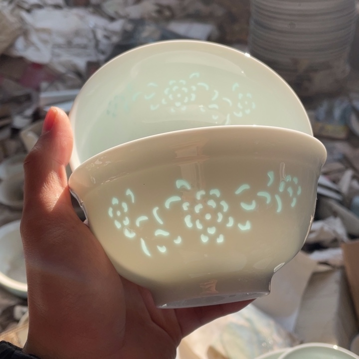 碗瓷景德镇高温细白瓷餐具