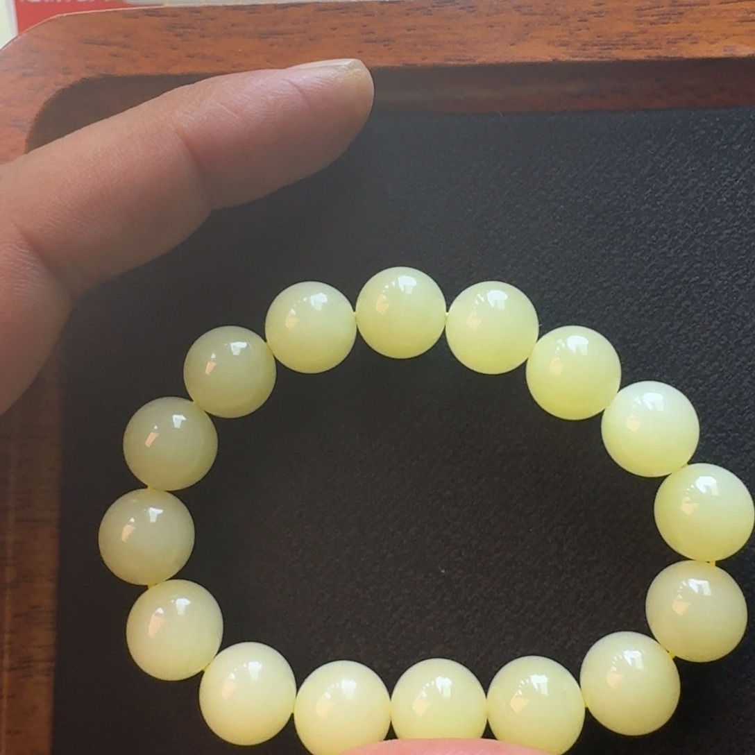 和田玉耳饰未镶嵌纯*黄口手链卡12