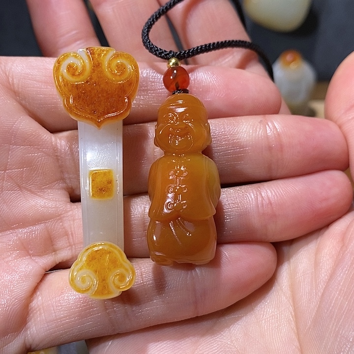 【闪购商品】和田玉挂件未镶嵌韧*