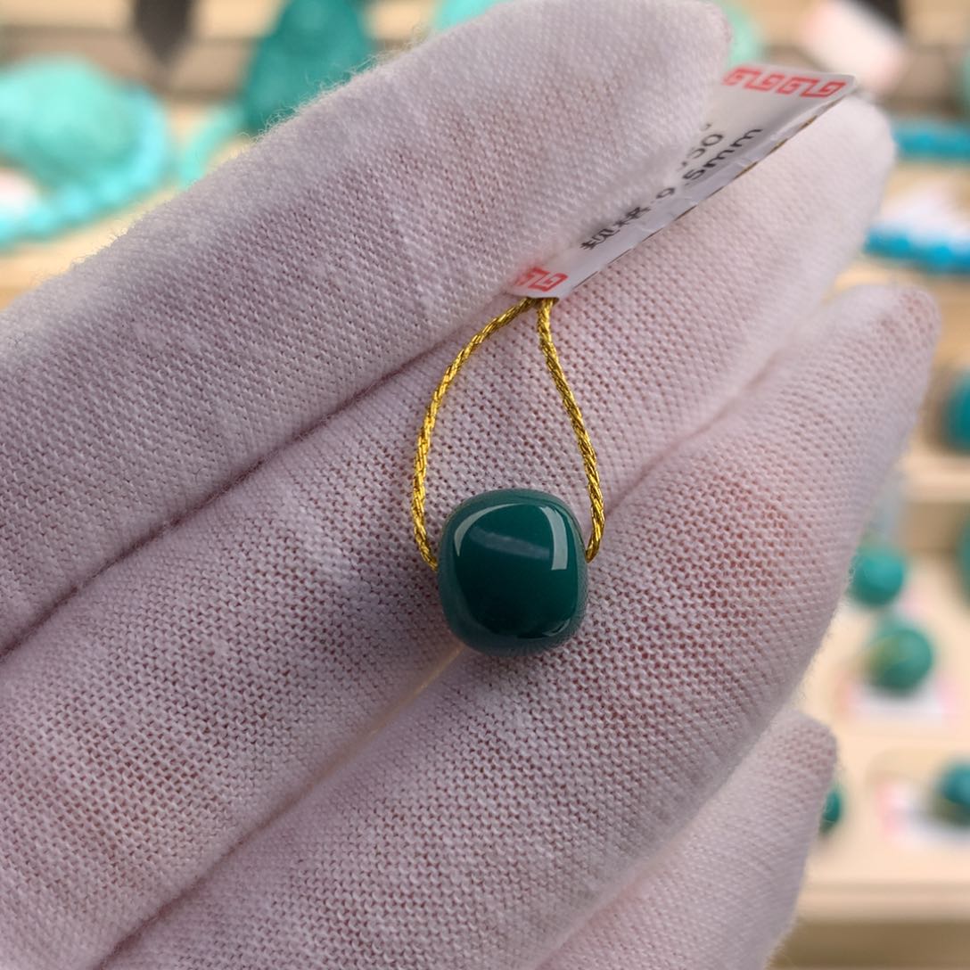 绿松石珠宝奇石未镶嵌9.5×8.3