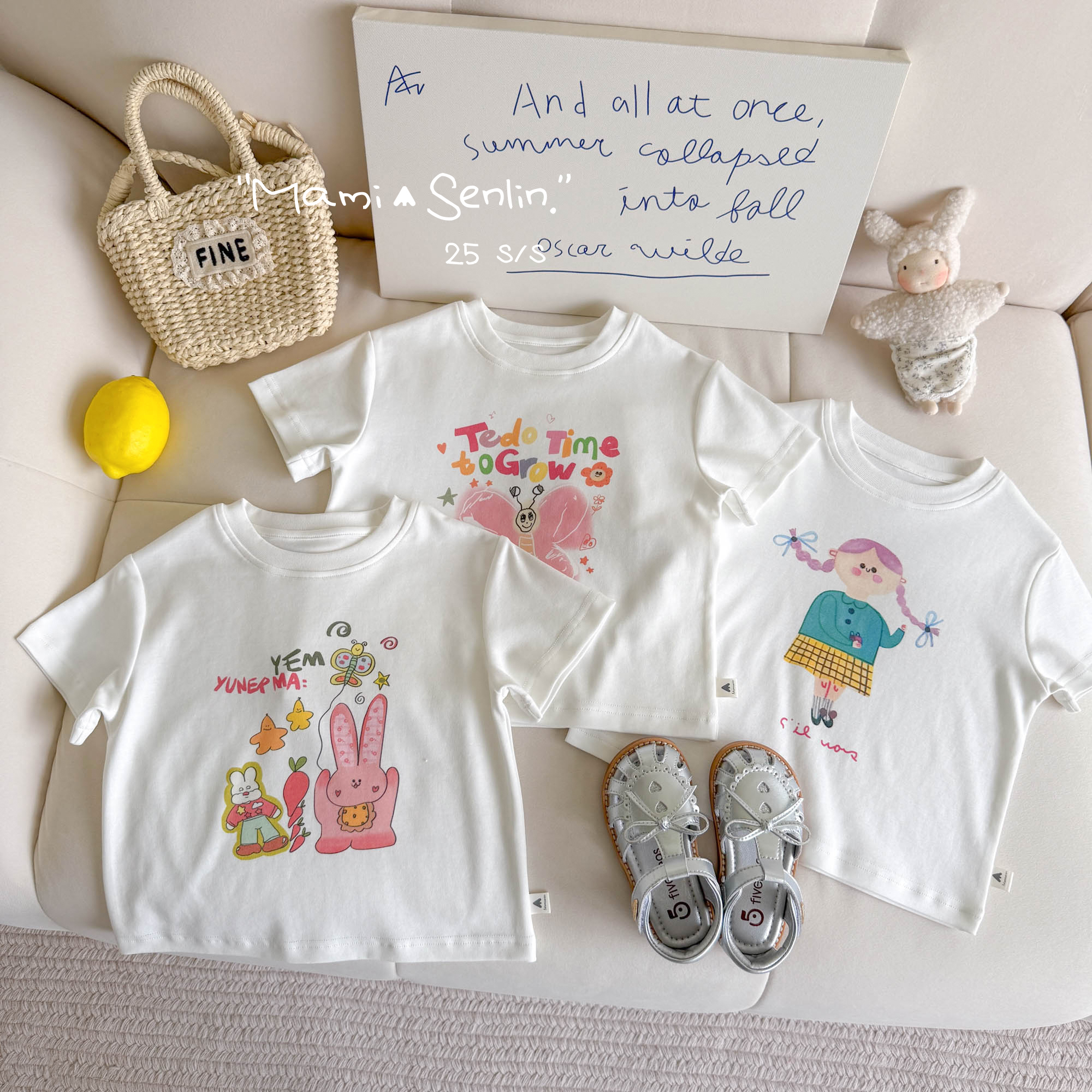 【现货】妈咪森林童装2025年夏新款凉感卡通短袖T恤252-MMSL-252186