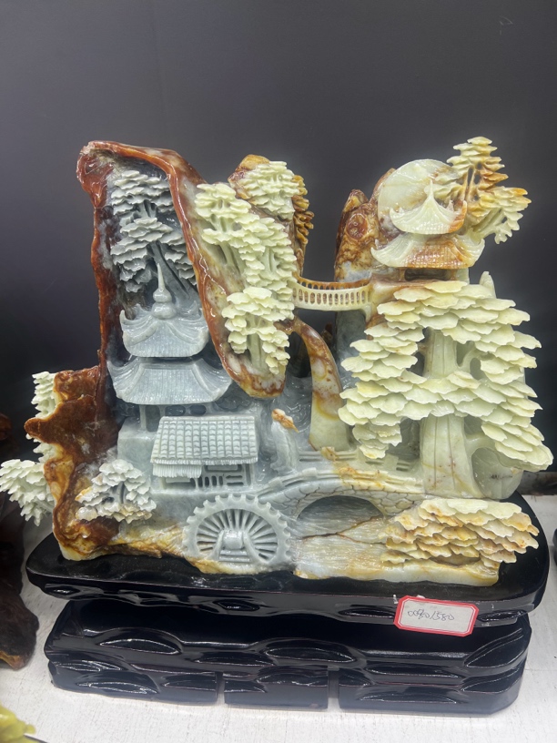 家居摆件红皮子山水