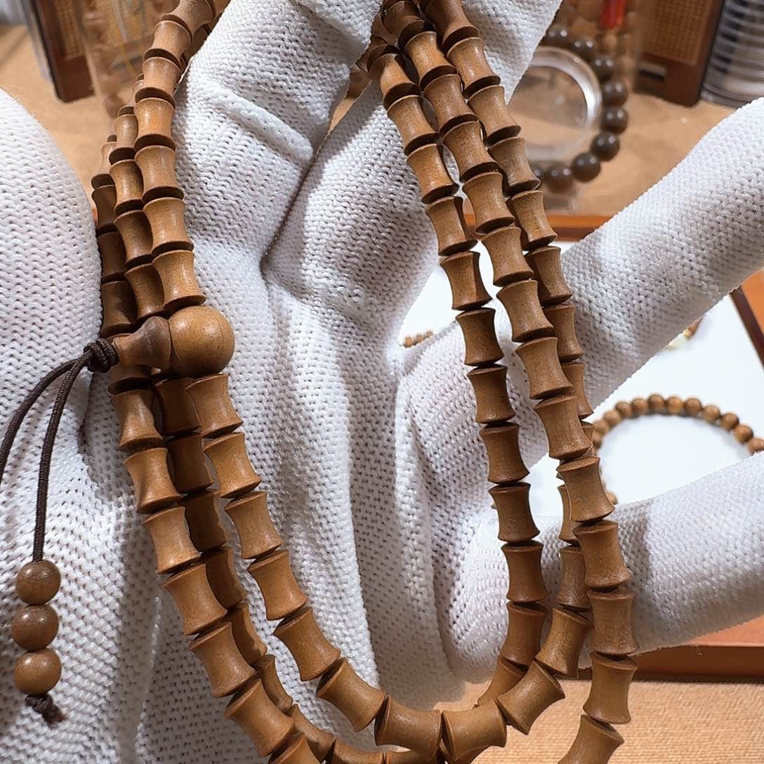 檀香木无事牌竹节多圈