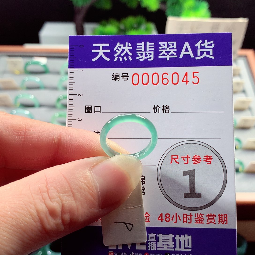 翡翠戒指未镶嵌9号