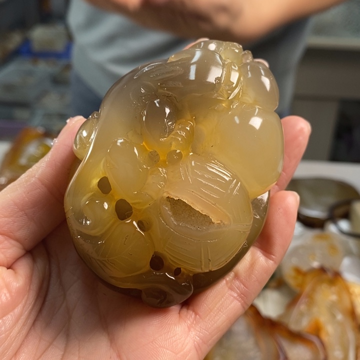 玛瑙/玉髓吊坠(不含链)未镶嵌