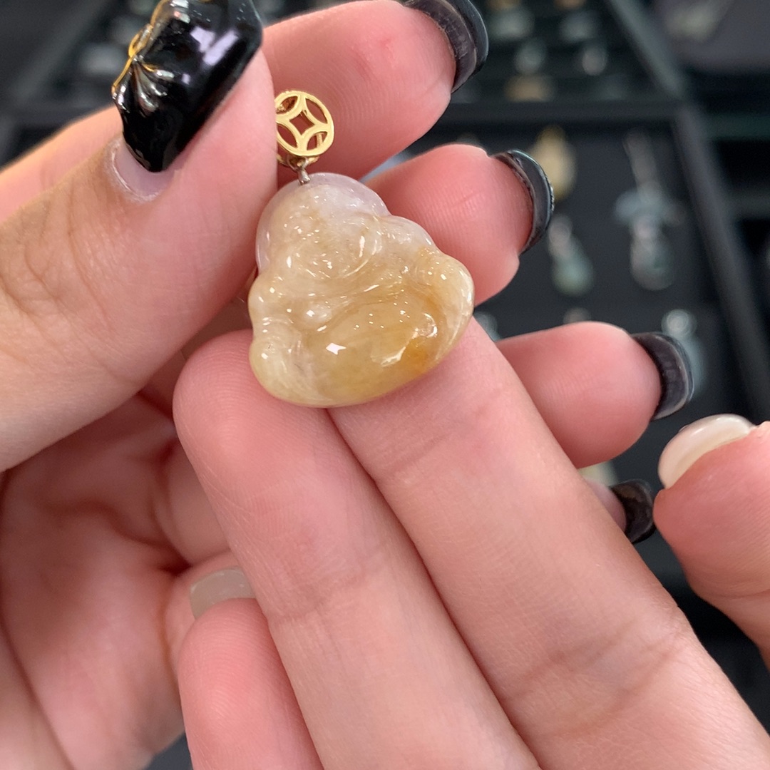 翡翠银S925镶嵌吊坠(不含链)