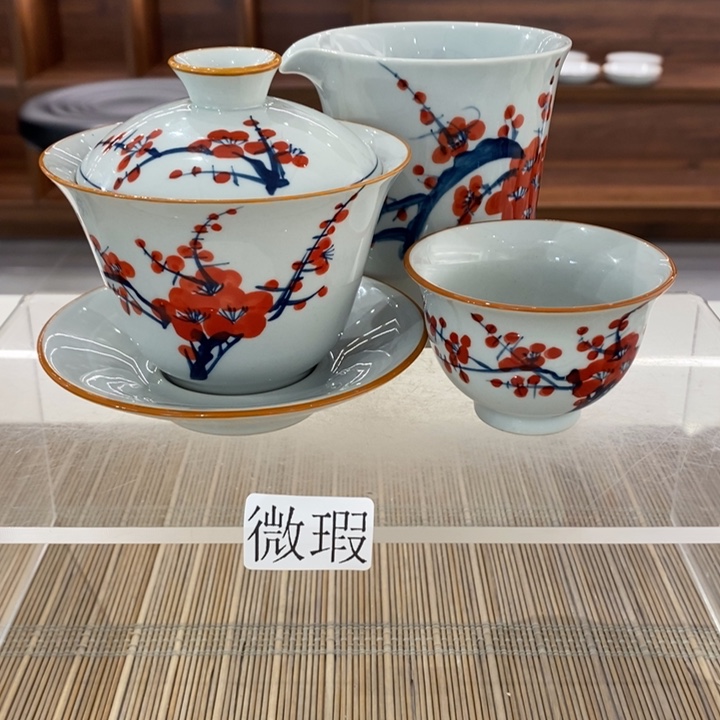 釉下老陶泥手工绘制