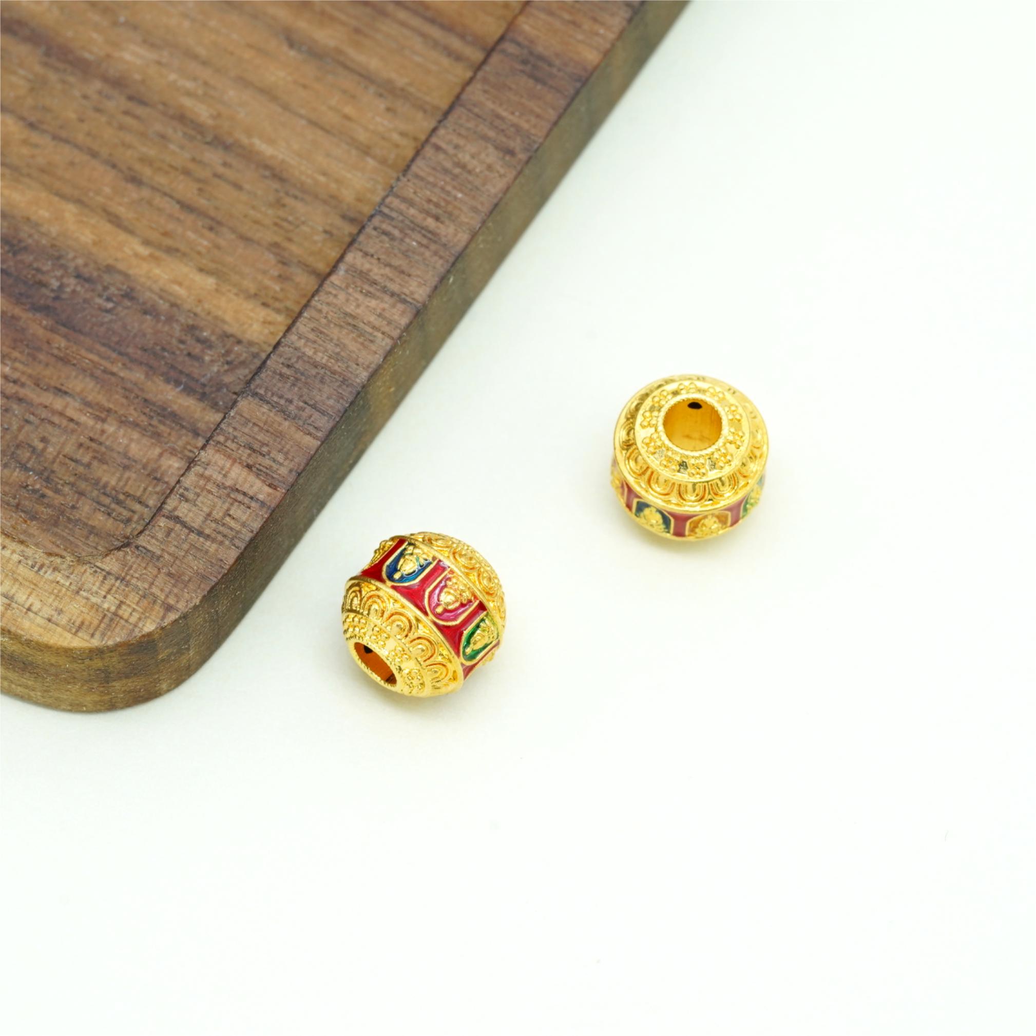 18k金八面佛转运筒配件【QL06984】