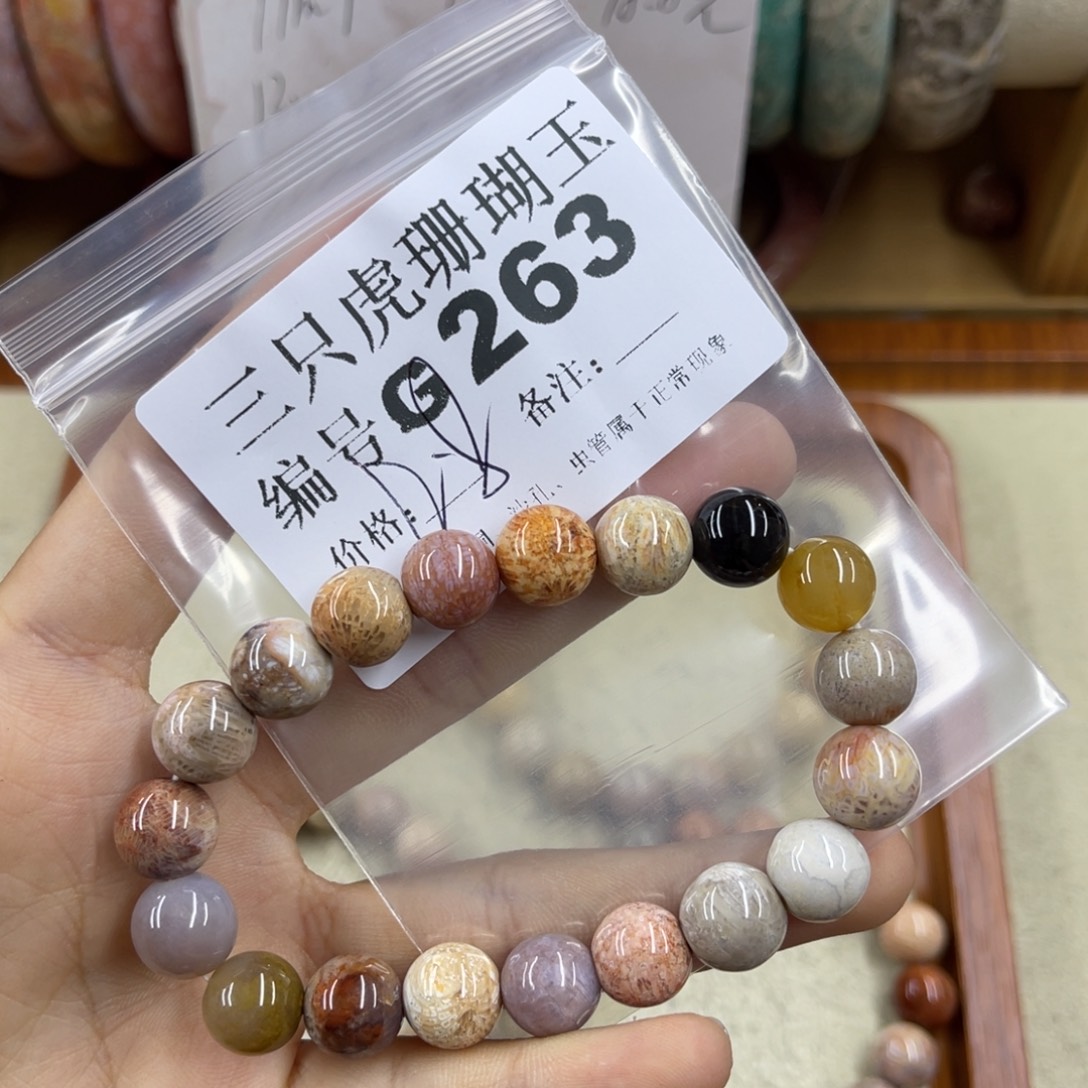 池***兮未镶嵌h硅化珊瑚（珊瑚玉）