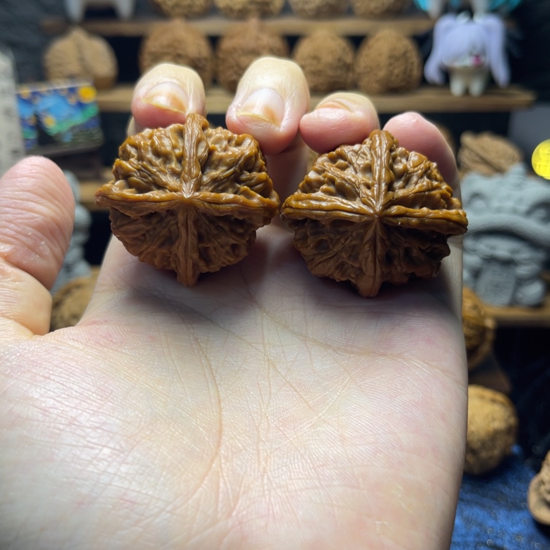 吊坠文玩核桃40尺玉玺四棱