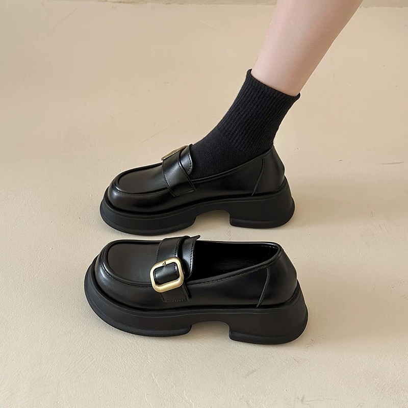 25年秋冬新款真皮乐福鞋通用休闲单鞋H281