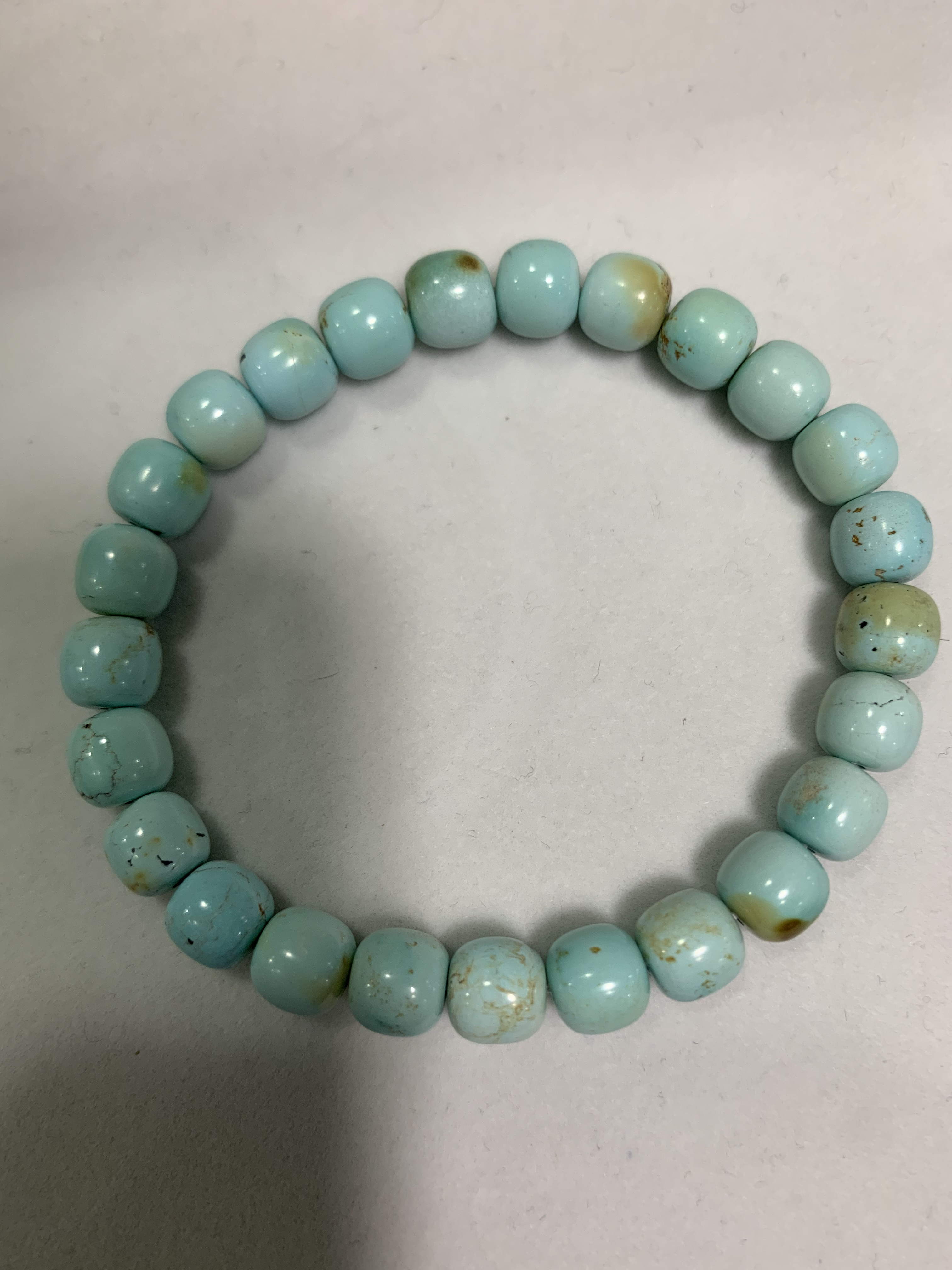 天然原矿绿松石单圈