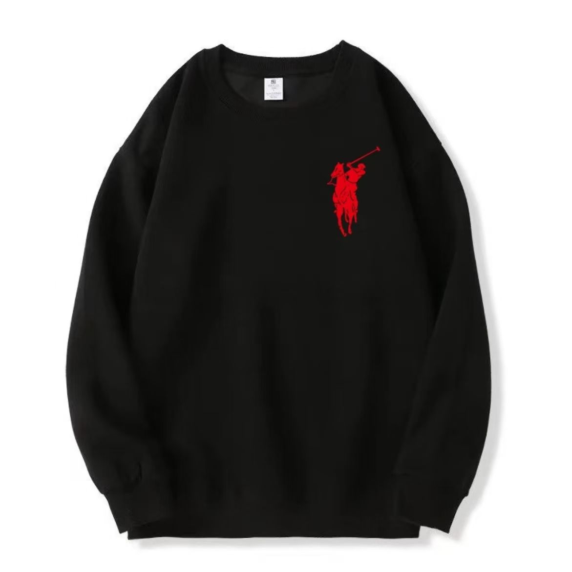 刺绣战马秋款卫衣宽松时尚