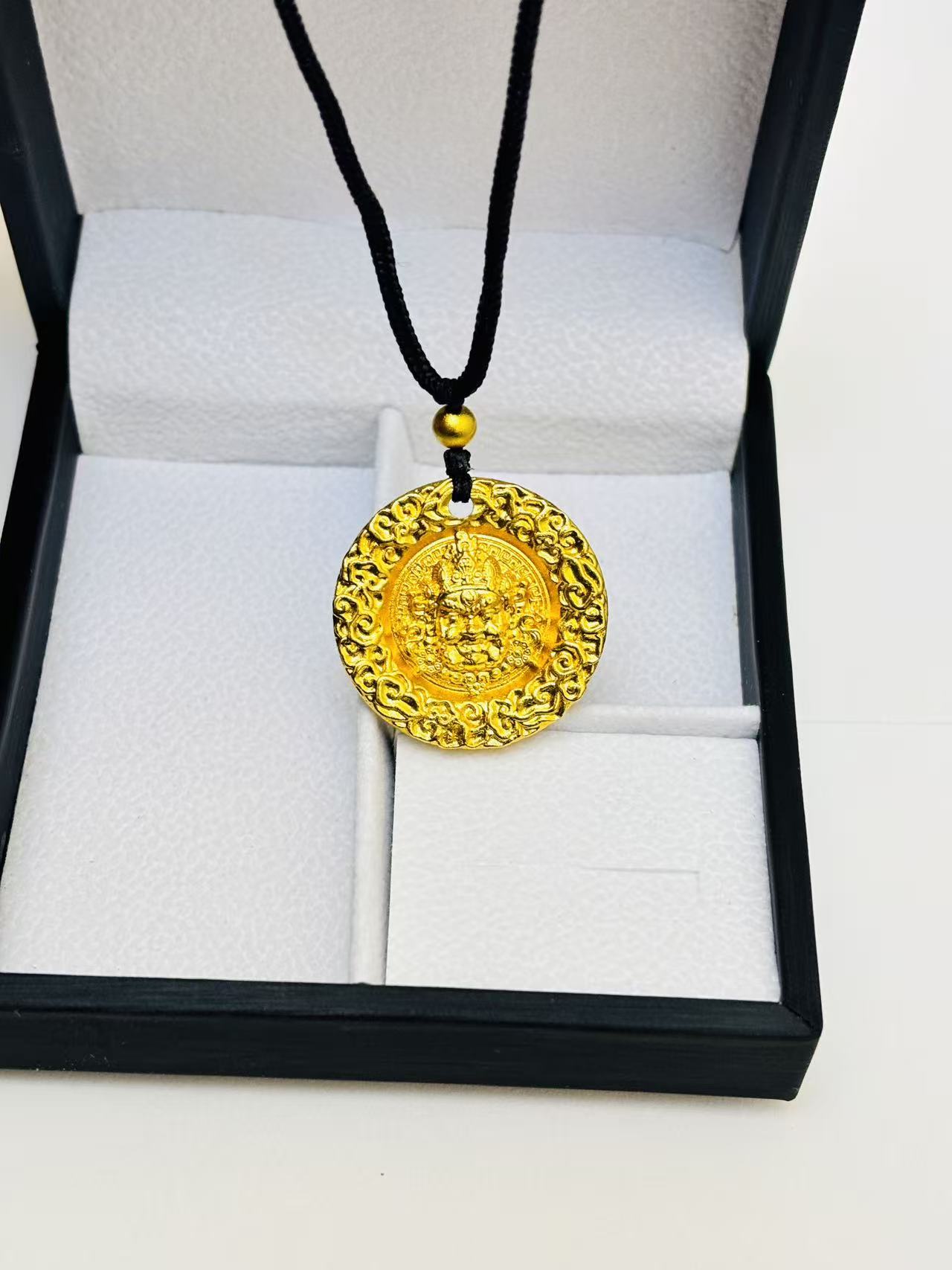 合金吊坠 合金吊坠吉言黄财神古法经典男女时尚吊坠