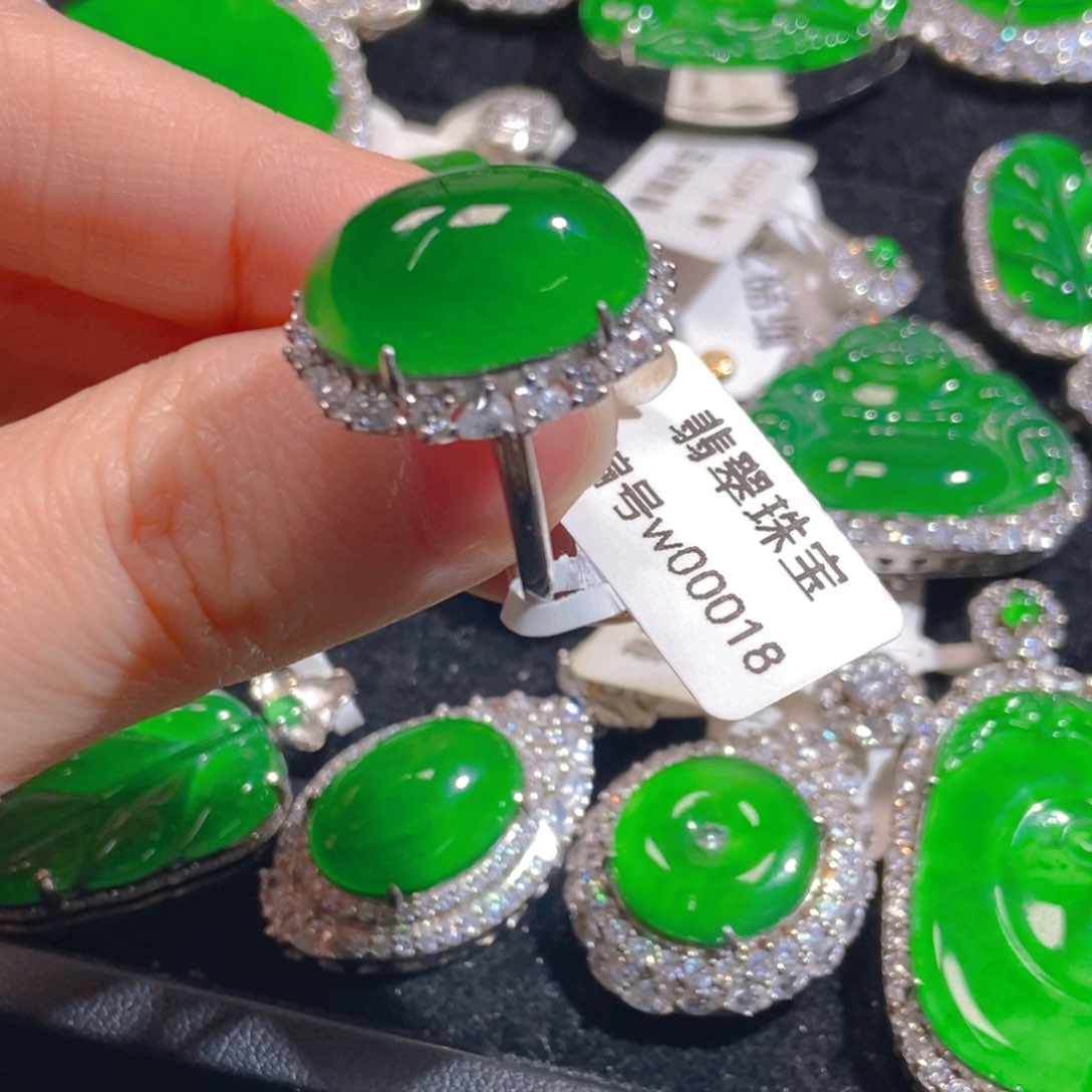 翡翠吊坠(不含链)银S925镶嵌