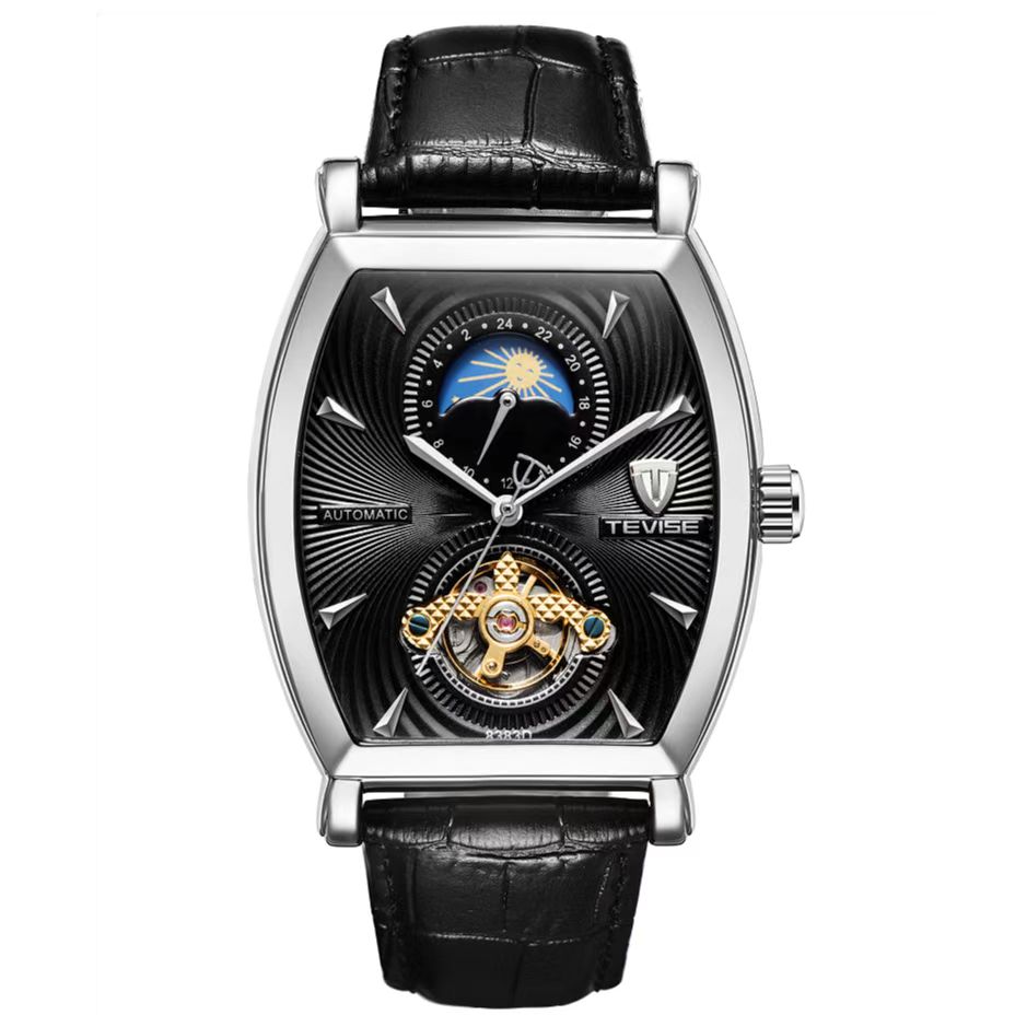 【黎莎专属】TEVISE皇家骑士酒桶男士时尚机械手表-L-Q