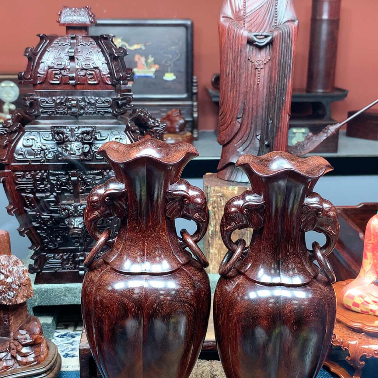 【闪购商品】紫檀木类成套家具云*