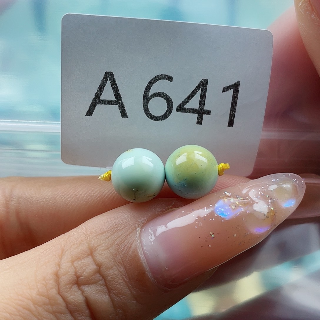 绿松石珠宝奇石未镶嵌10m