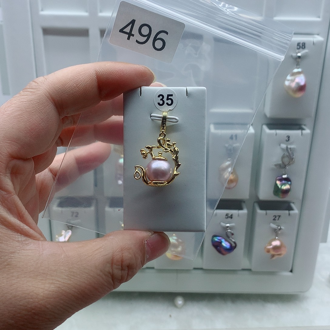 吊坠(不含链)合金淡水珍珠