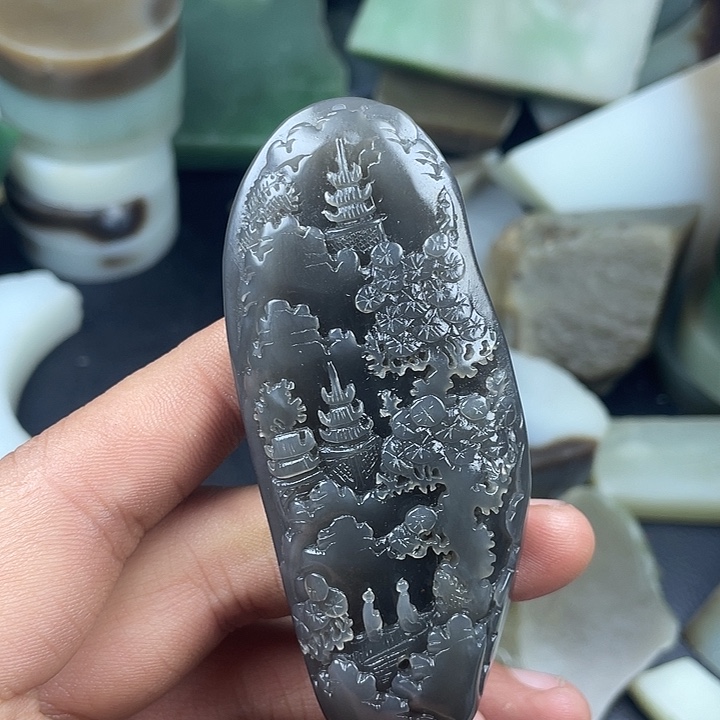 宁***远和田玉未镶嵌颈饰