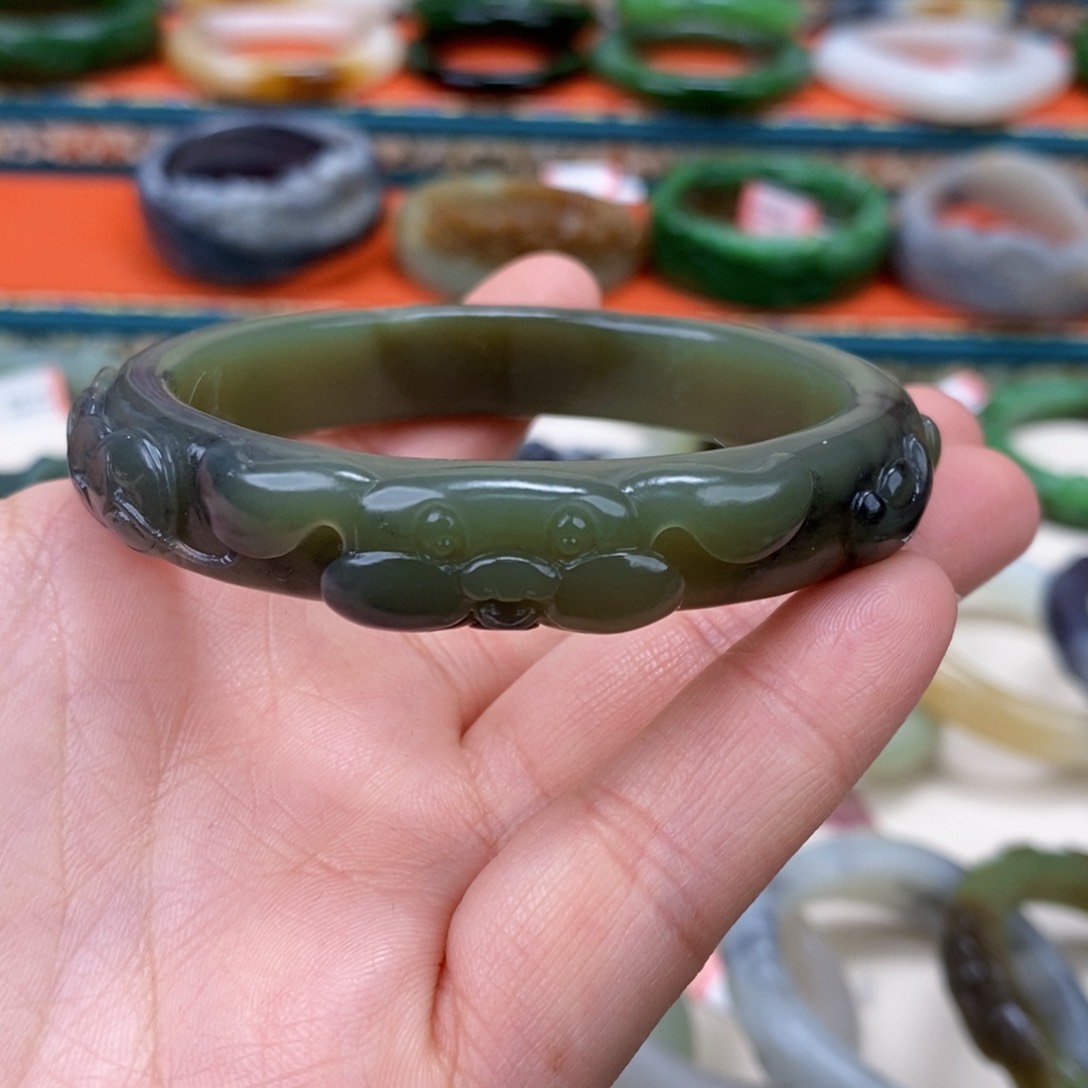 和田玉手镯58.4未镶嵌