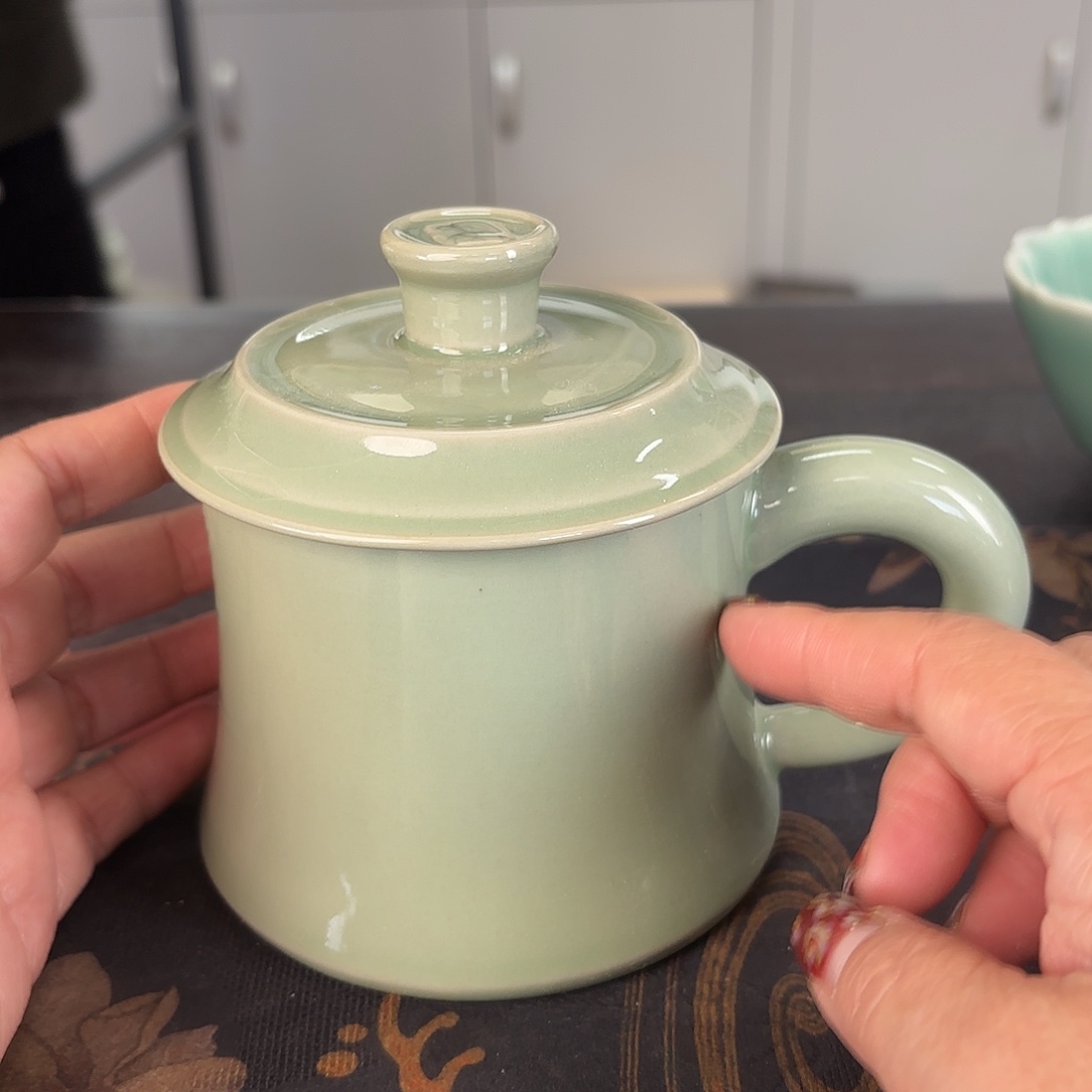 龙泉云间青瓷小米茶器