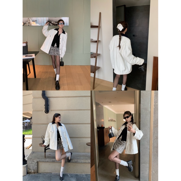 103-NO退NO换【私藏款！疯狂打CALL】翻领做旧设计感羽绒服