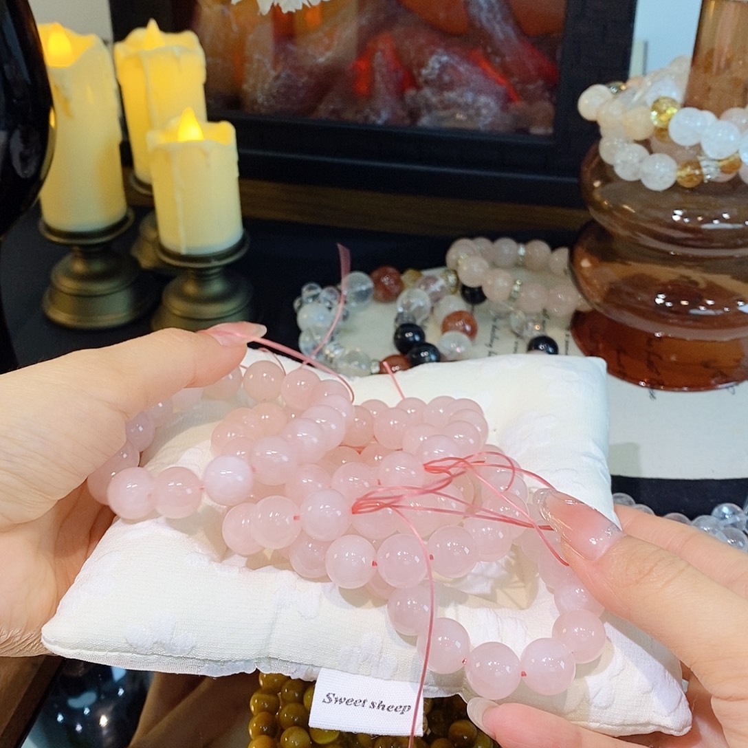 银S925镶嵌烟晶手链