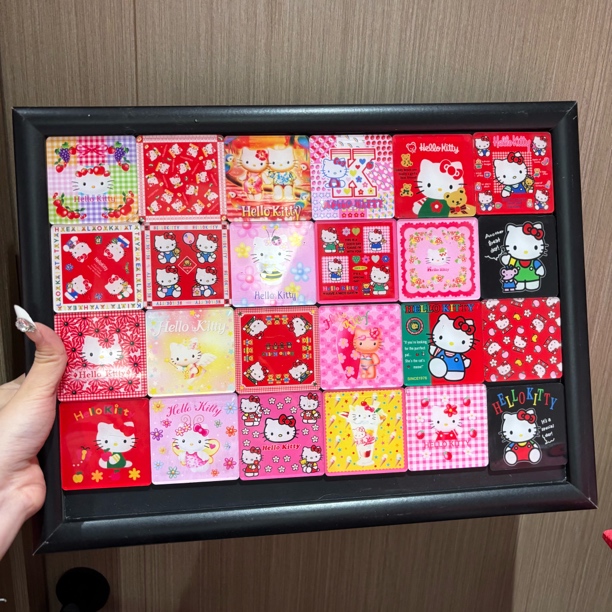 Kitty 什么亚克力可爱高清高透冰箱贴 ～尺寸6×6