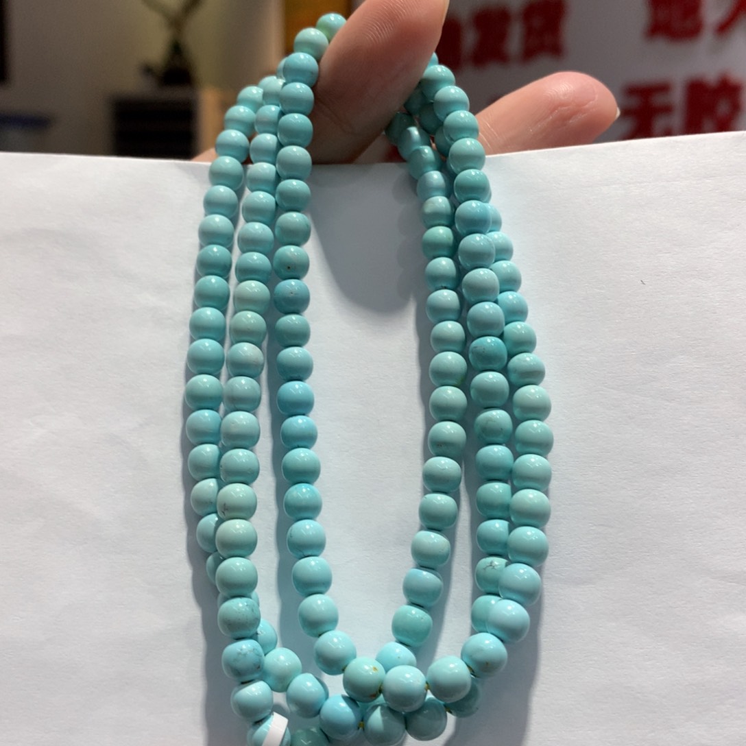 绿松石未镶嵌长链c***c