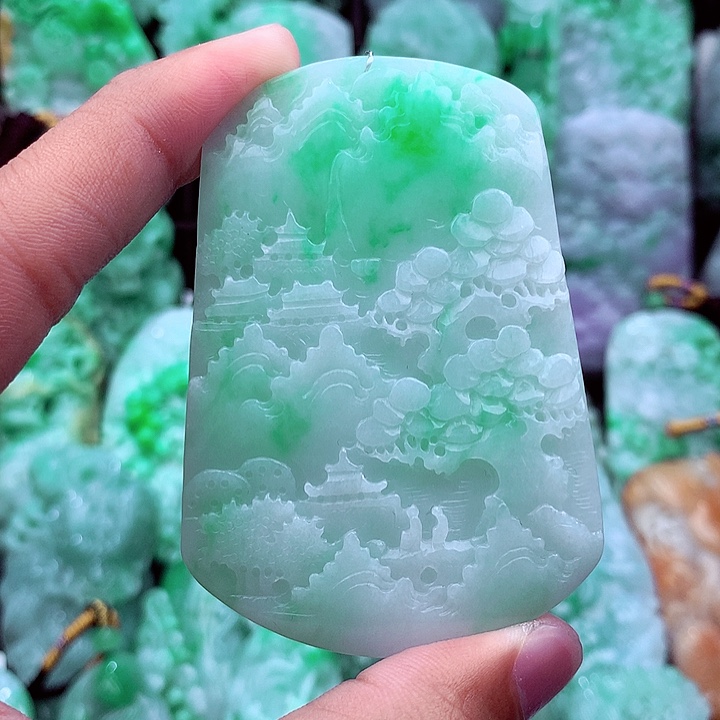 翡翠未镶嵌吊坠(不含链)