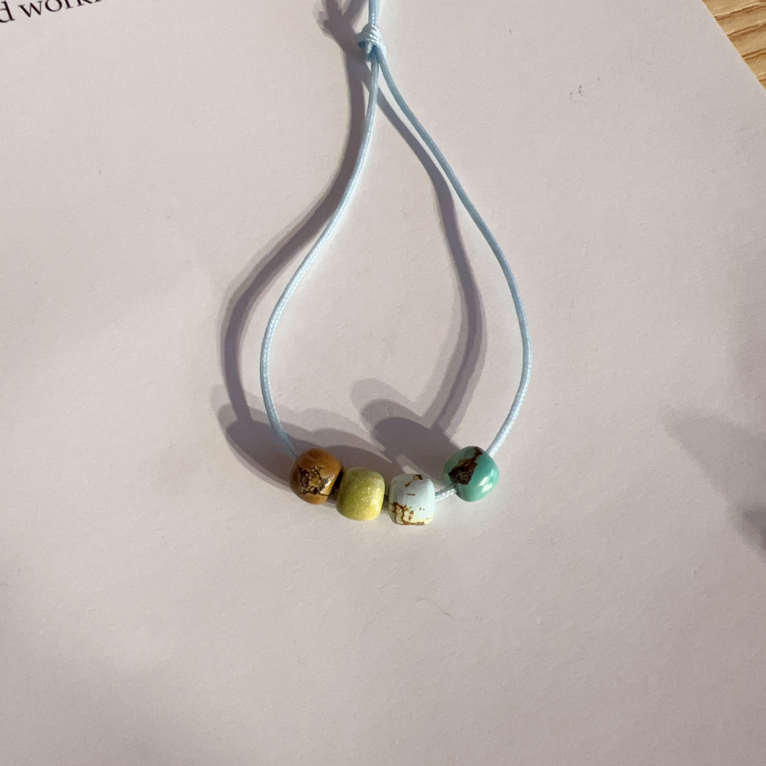 4mm+天然石英质玉松松老型珠裸石（4粒）多样性发一