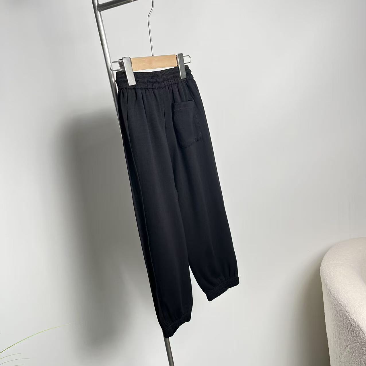 新款百搭休闲裤黑色 D26 0095(高奢亲子系)