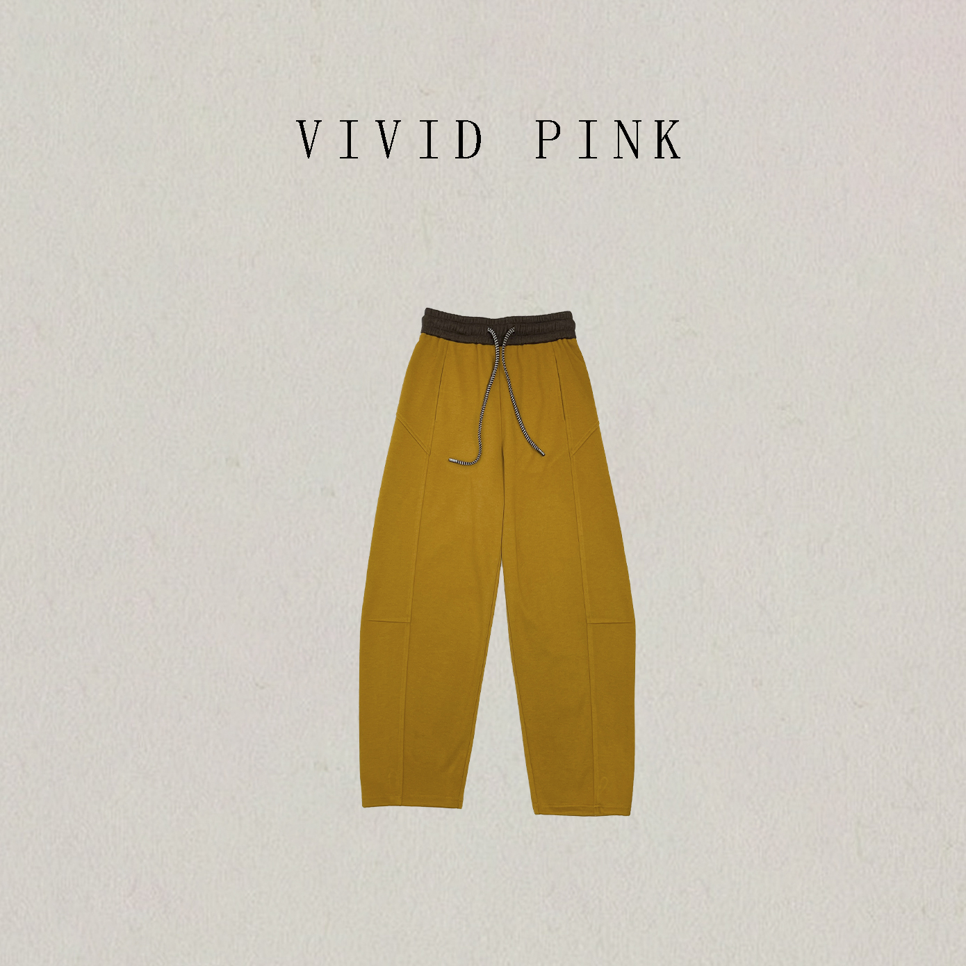 熊大娇私服-【糯米裤】加厚抽绳弯刀阔腿糯米裤-117708