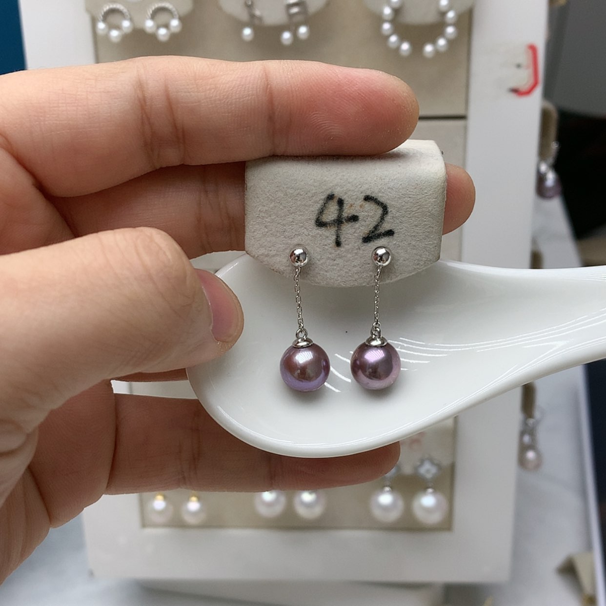 【闪购商品】淡水珍珠耳饰银S925镶嵌