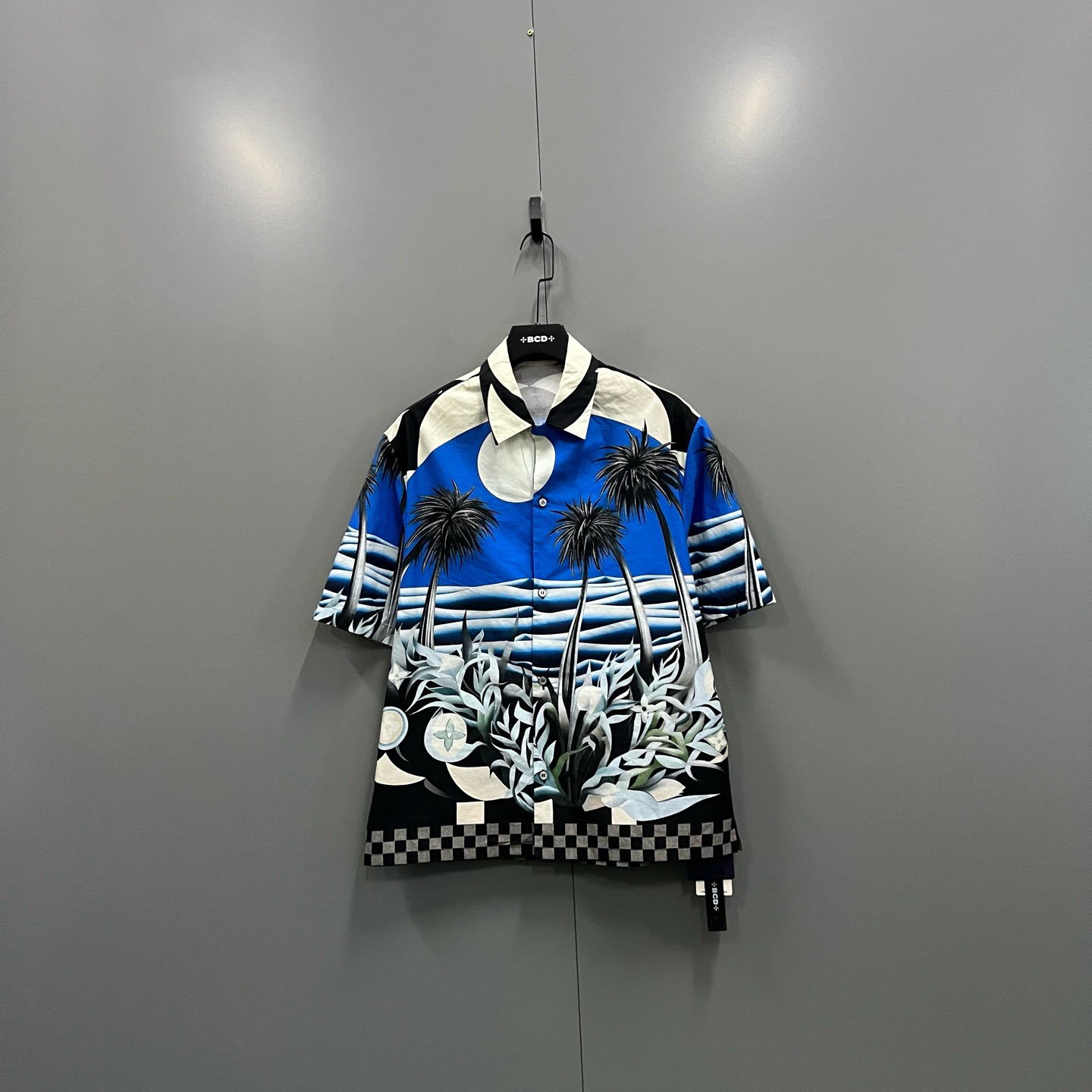 未使用 LouisVuitton/路易威登 (ll) 风景印花短袖衬衫 M码102496