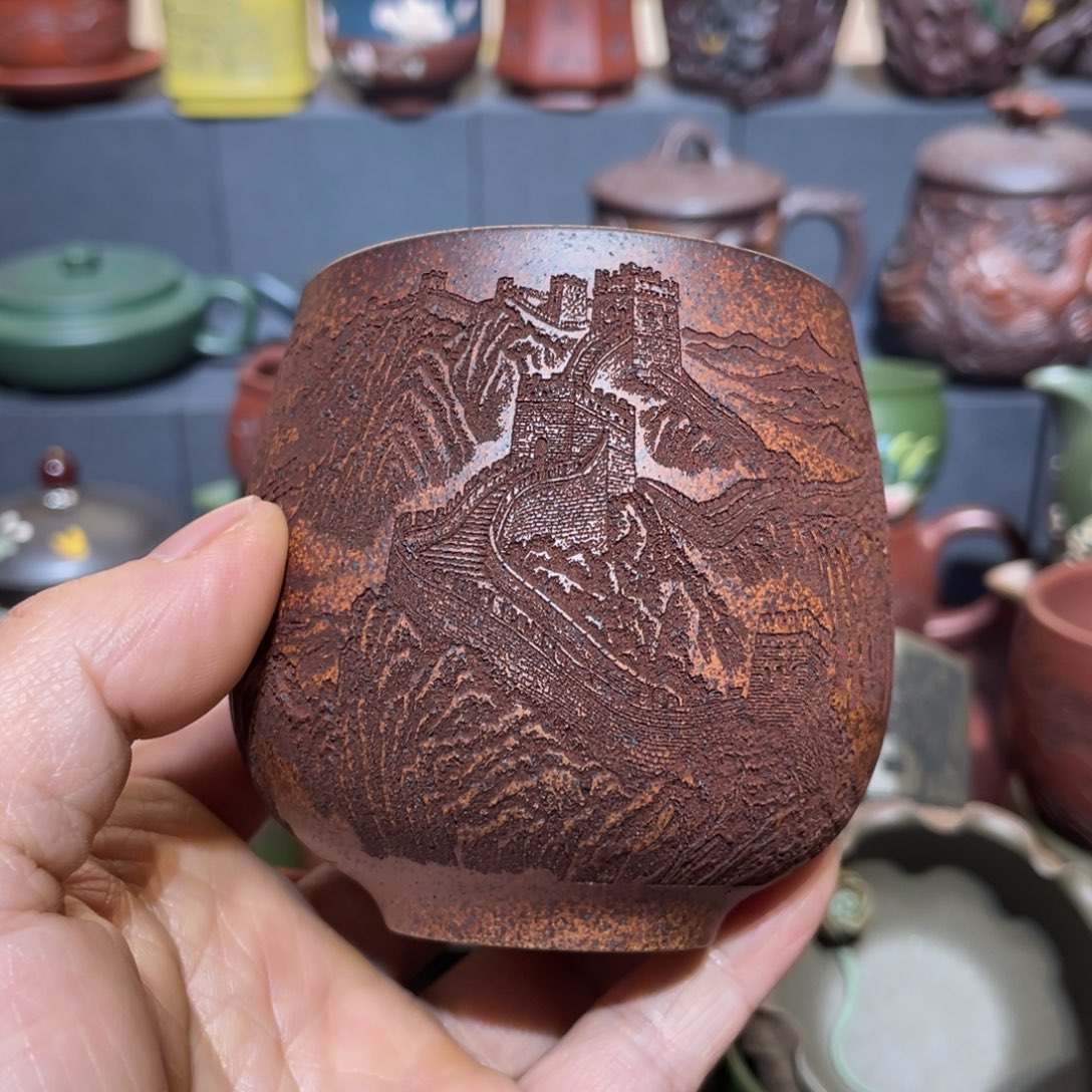 原矿紫砂手工主人杯