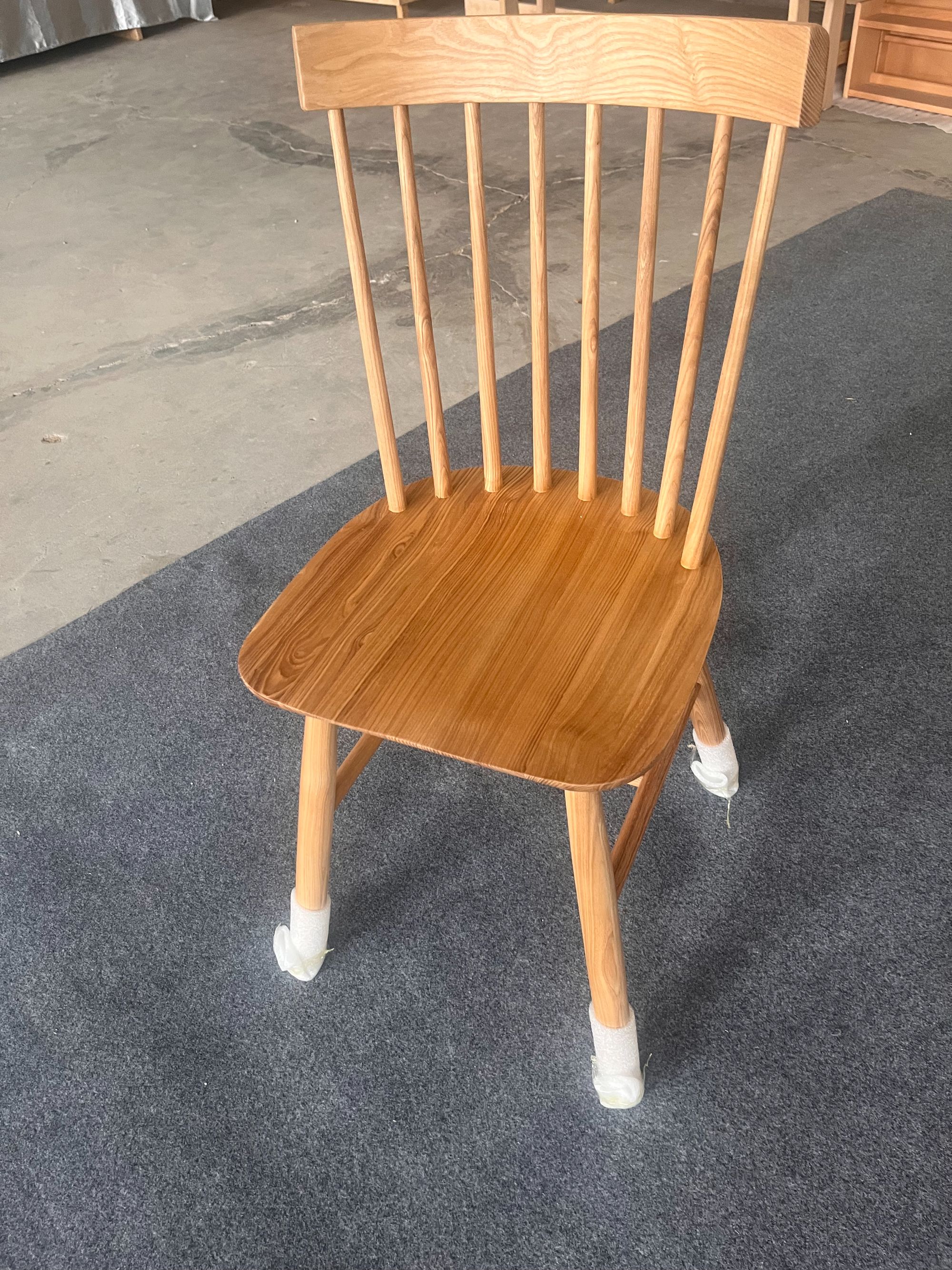 餐椅家用实木靠背椅温莎椅原木椅子